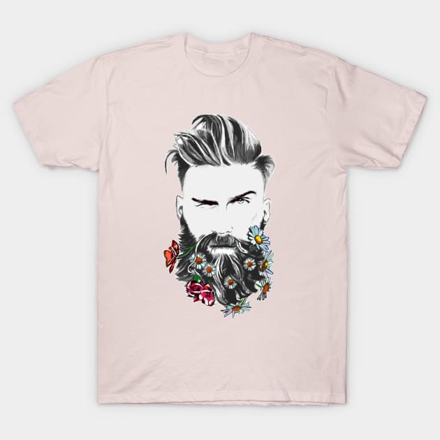 Flower Bearded ( Rework 2023 ) T-Shirt by So Red The Poppy